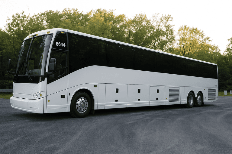 exterior of Decatur Coach Bus Service coach bus